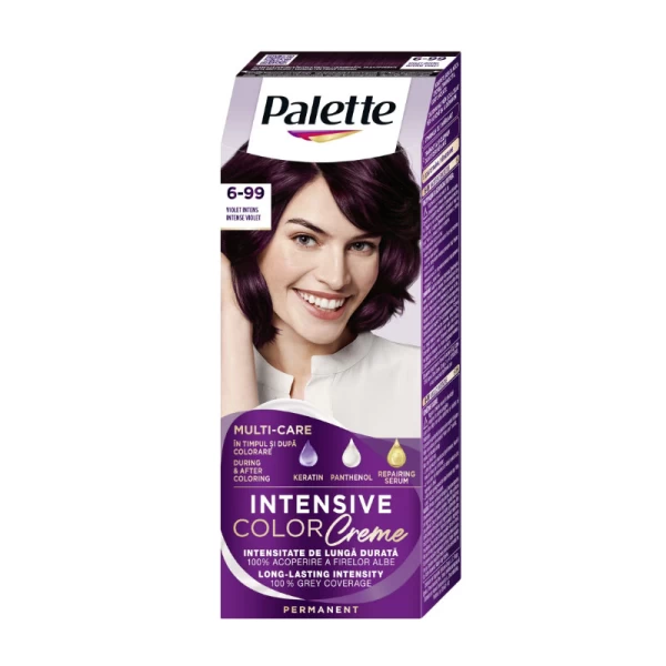 Palette Vopsea de par Intensive Color Cream 6-99 (V5) Violet Intens - image 2