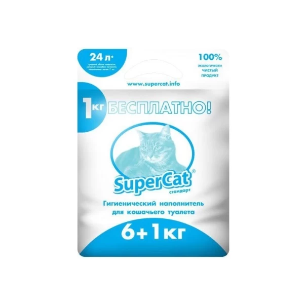 SuperCat Nisip pentru pisici Standard 6+1 kg - image 1