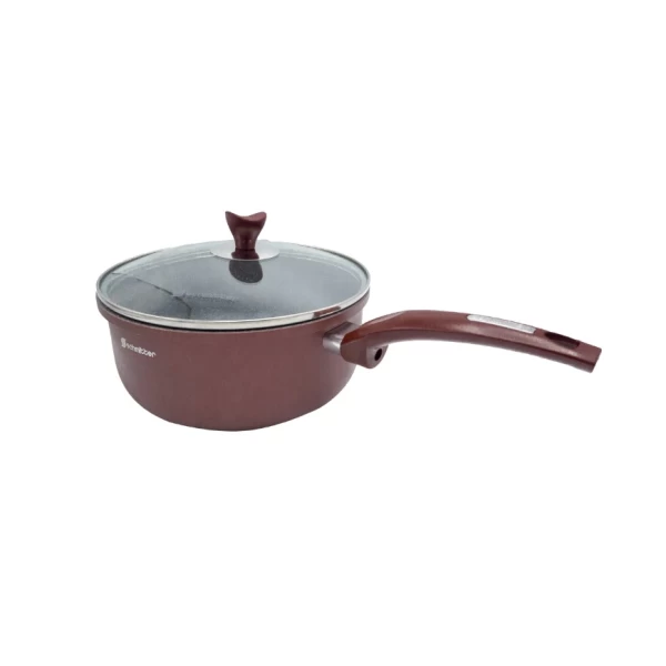 Schmitter Cratita ceramic cu coada+Capac aluminiu turnat 16cm, 1.5L - image 1
