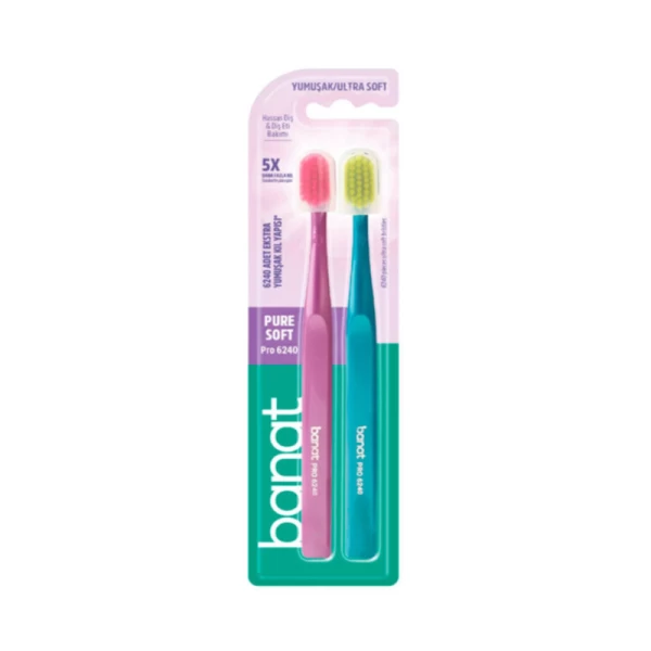 Banat Зубная щётка Pro 6240 Ultra Soft 1+1 - image 1