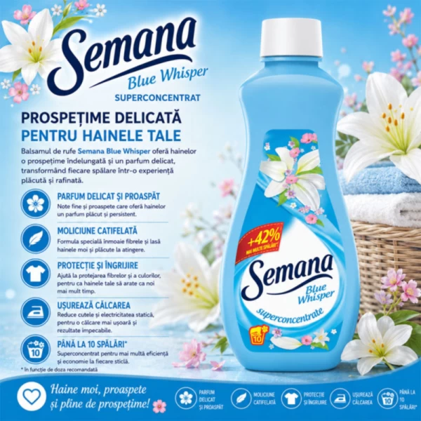Кондиционер для белья Semana Extra Fresh Blue 250 мл - image 2