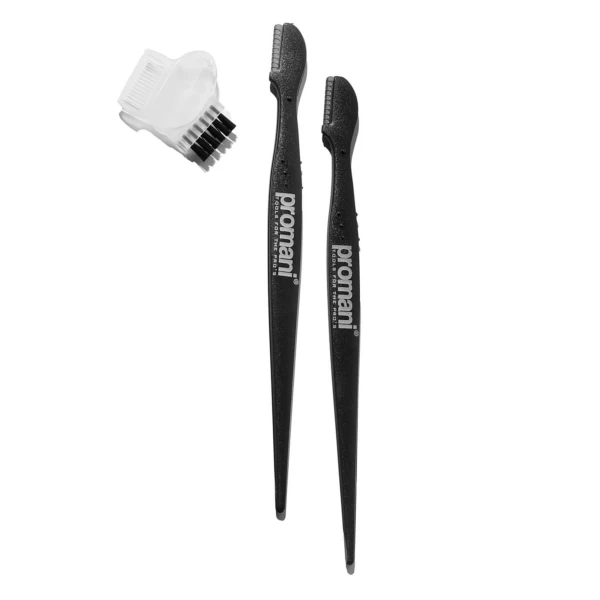 Promani brici pentru retușarea sprâncenelor cu trimmer 2 buc - image 2
