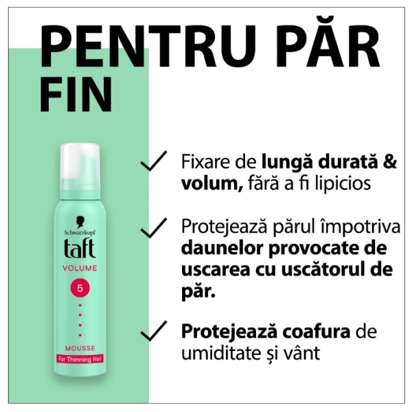 Taft Spuma modelatoare 200ml Volume Mega Strong - image 3