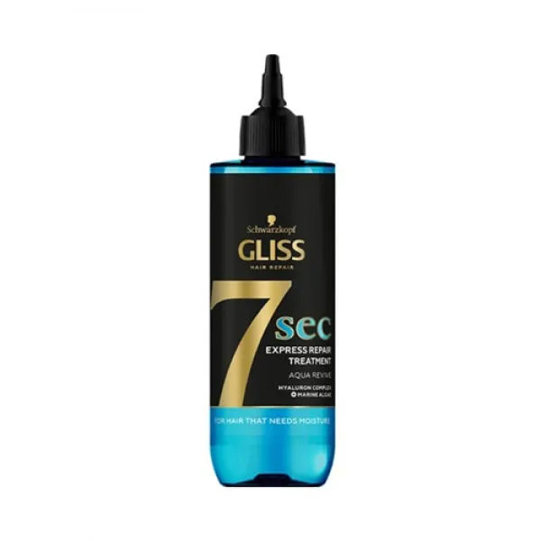 Gliss 7 Seconds Aqua Revive экспресс-восстановление для сухих и нормальных волос, 200 мл - image 1