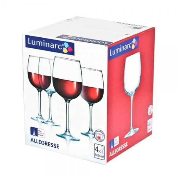 Set pocale vin ALLEGRESSE 550 ml 4 bucăți - image 1