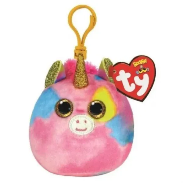Jucarie de plus TY Breloc Unicorn Fantasia, 8,5 cm - image 1