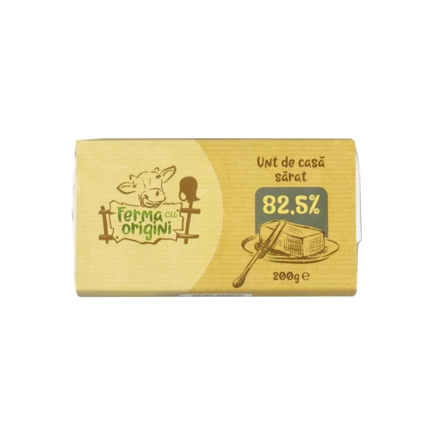Ferma cu Origini Unt de casa sarat 82,5%, 200gr - image 1