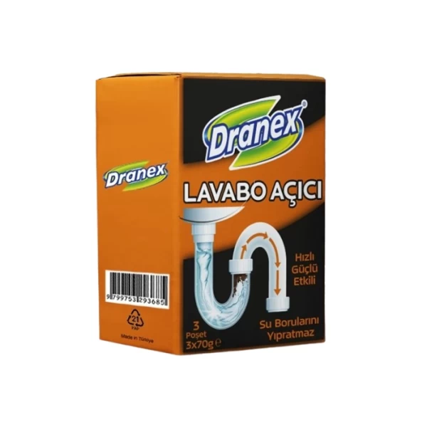 Dranex очиститель для канализации 3x70 гр (картон) - image 1