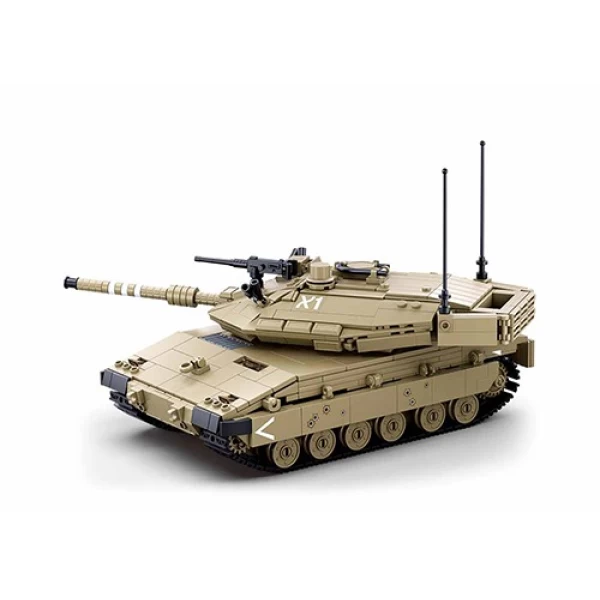 Set de constructie Merkava MK4 RC Tank, cu telecomanda, 891 elem. - image 3