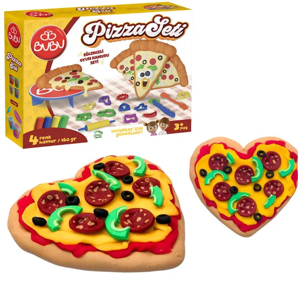 Set cu plastilina de modelat PLAY DOUGH Gatim pizza - image 2