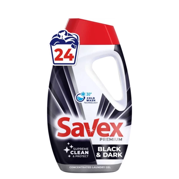 Savex жидкий порошок Premium Black Dark 960 мл - image 1