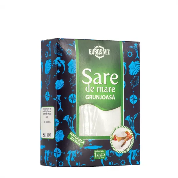 Eurosalt Sare de mare 1kg gema iodata cutie - image 1