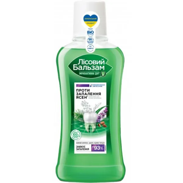 Лесной Бальзам ополаскиватель на отваре трав с шалфеем против воспаления десен 400 мл - image 2