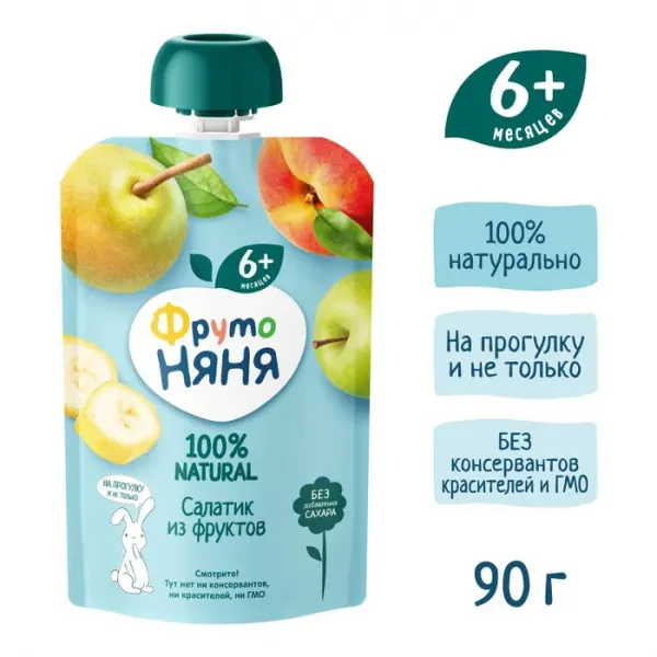 FrutoNanny Piure salata din 4 fructe 90g - image 3