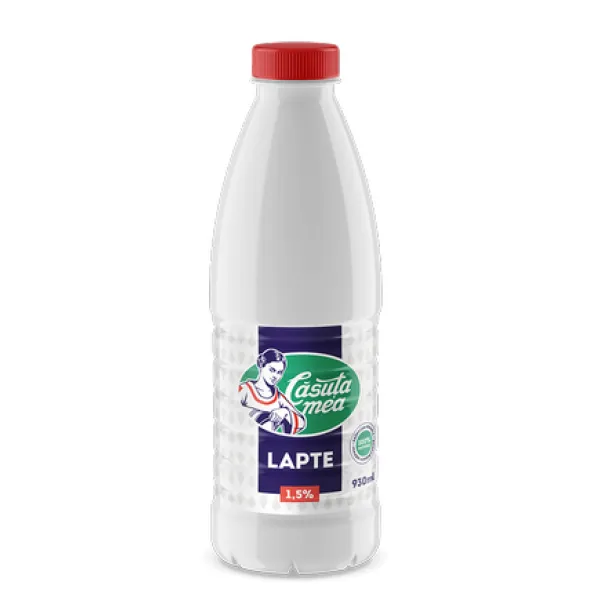 Casuta Mea Lapte 1.5% 930ml sticla - image 1