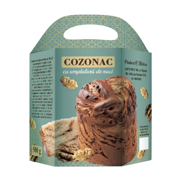 Sapte Spice Cozonac cu umplutura de nuci, 500g - image 1