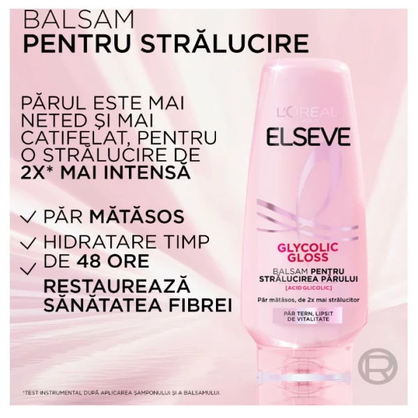Elseve Balsam 200ml Glycolic Gloss pentru stralucirea parului - image 3