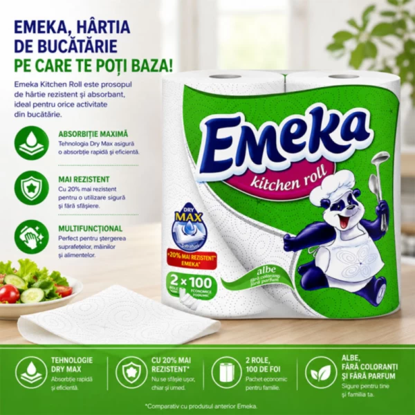 Emeka Prosoape de bucatarie 2 role 3 str White - image 2