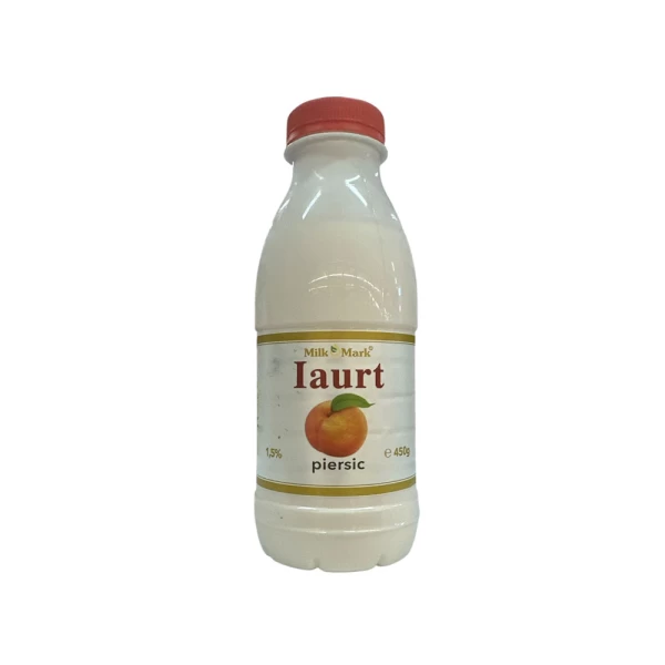 Milk Mark Iaurt cu gust de Piersic 1,5%, 450g Sticla - image 1