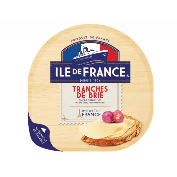 Сыр мягкий Ile De France Сливочные ломтики 57% 150 гр - image 1