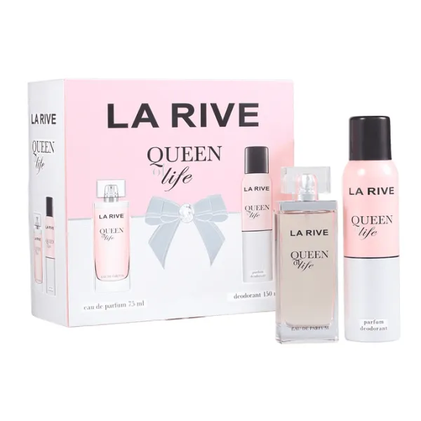 Set La Rive Woman Queen Of Life (apa de parfum 75ml+deo 150cm3) - image 1