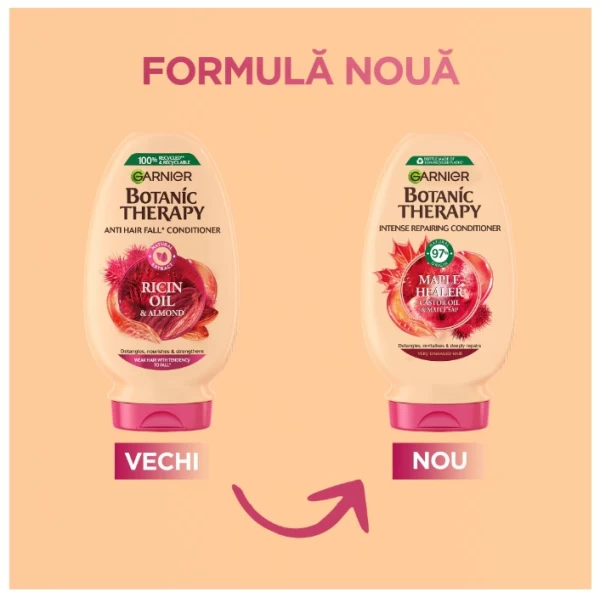 Garnier Botanic Бальзам Касторовое масло и миндаль для ломких волос с тенденцией к выпаден 200мл - image 2