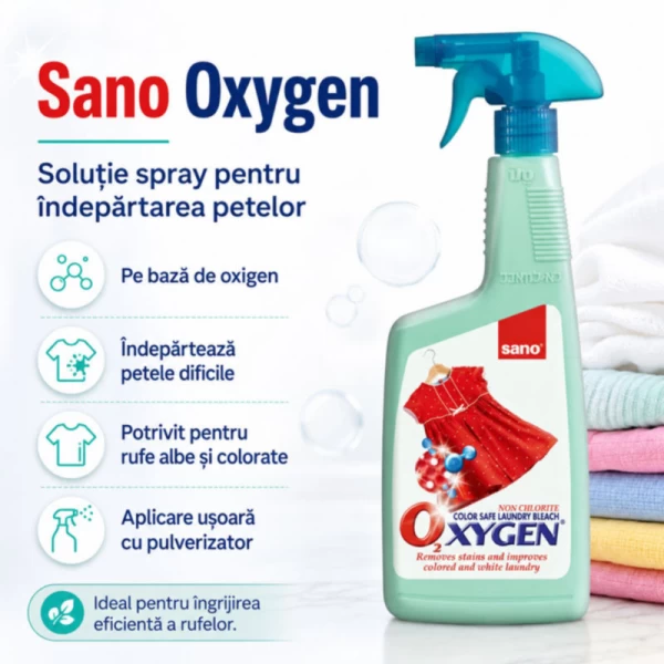 Пятновыводитель для стирки Sano Oxygen Stain Remover 750 мл - image 2