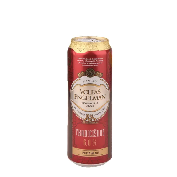 Пиво Volfas Engelman Tradiciskas 0.568 L - image 1