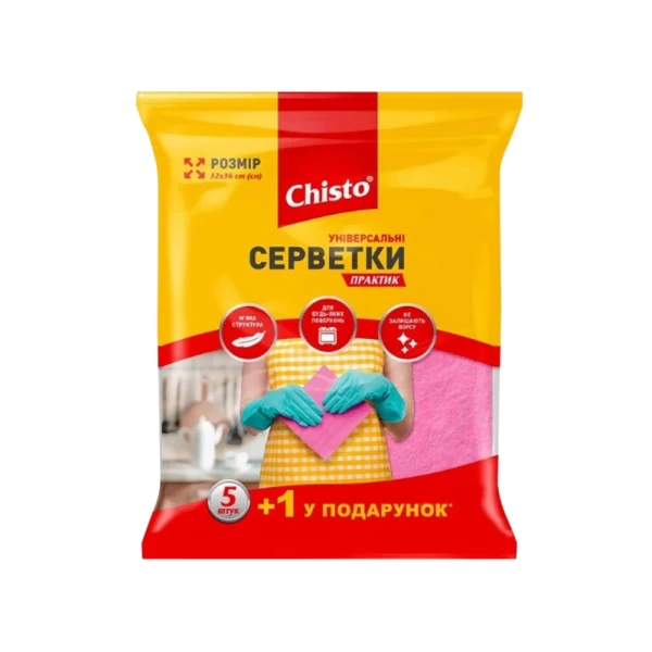 Chisto Салфетки для уборки универсальные Практик 5+1 шт - image 1
