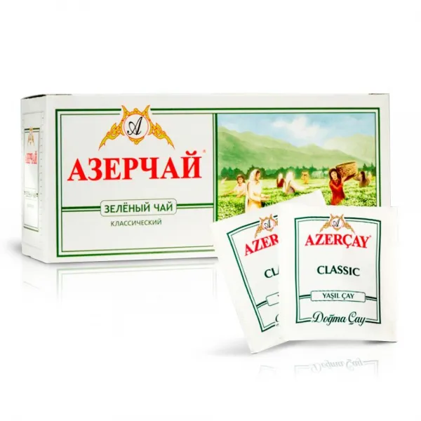 Ceai verde clasic, Azerchay, 25 х 2 g - image 2