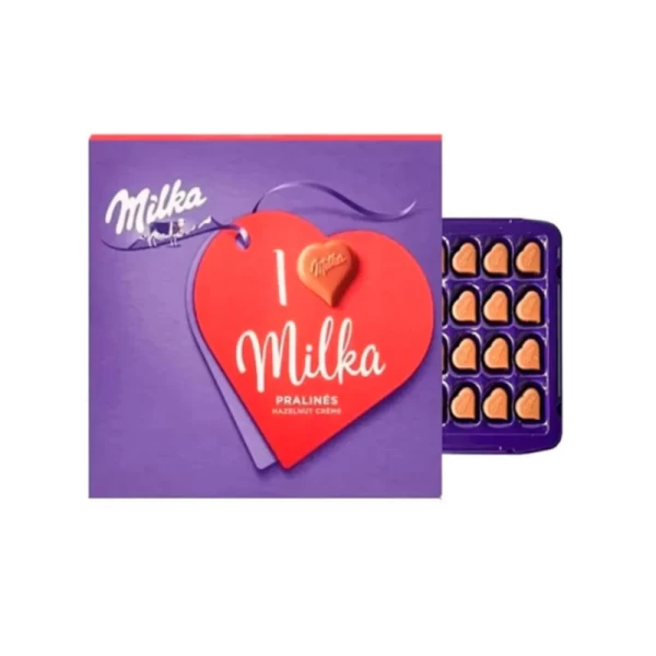 Milka Ciocolata lapte cu nuci faramitate I love you 105 g - image 3