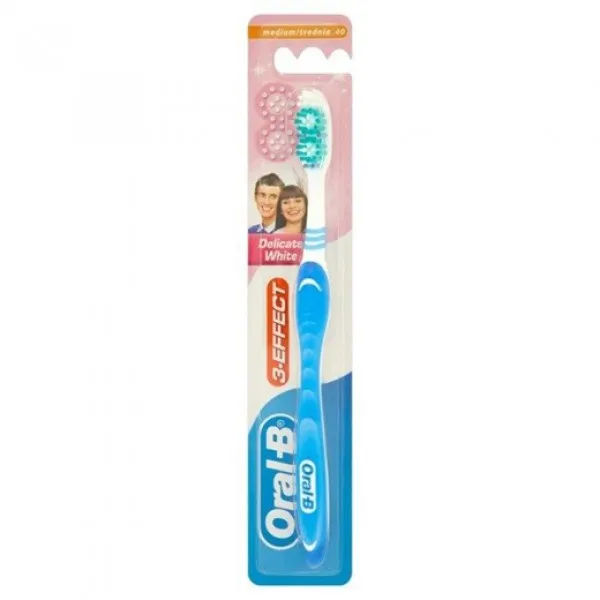 Oral-B Periuta de dinti Delicate White 3Effect 40 Medium - image 1