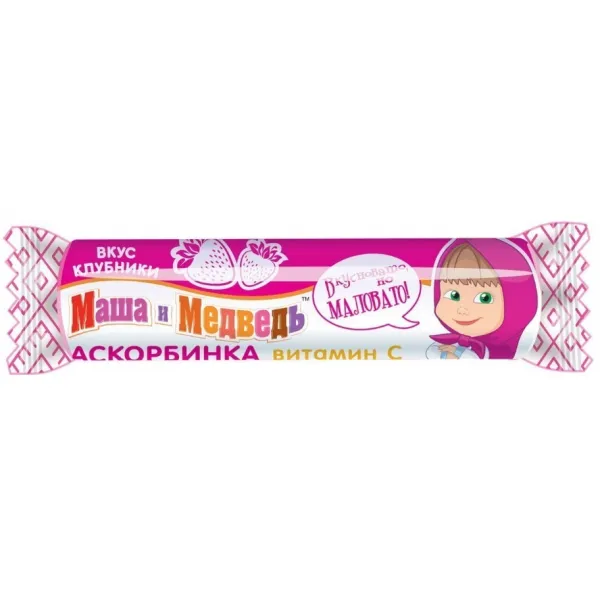 Аскорбинка Конфитрейд Маша и Медведь Клубника 30г - image 2
