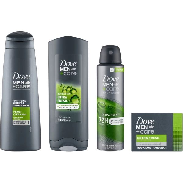 Set Cadou 2025 Dove Men + Care Extra Fresh (SG, Deo, Bar,Sh) + Gentuta Gratis - image 3