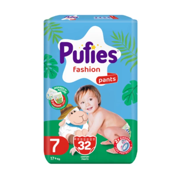 Подгузники-трусики Pufies Fashion & Nature Extra Large Plus №7 17+ кг 32 шт - image 1
