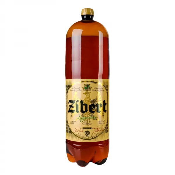 Пиво 2.4л 4.4% светлое пастеризованное Lagerbier Zibert - image 1
