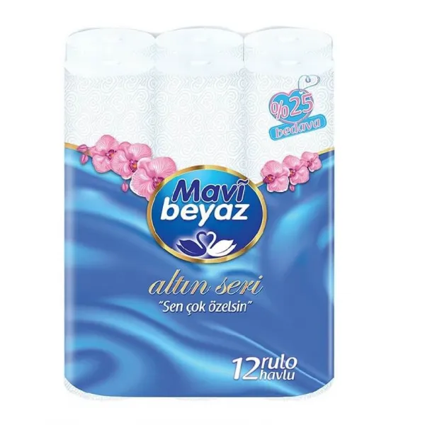Mavi Beyaz Золотая Серия Бумажные полотенца 12 рул 3 слоя - image 1