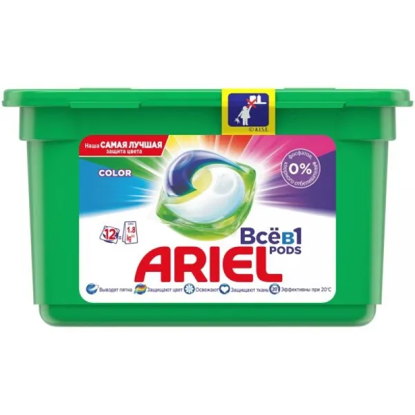 Ariel Моющее средство в капсулах 12 стирок Color - image 1