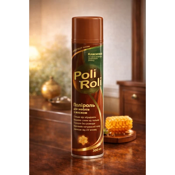Poli Roli Полироль для мебели спрей 300мл с воском - image 2