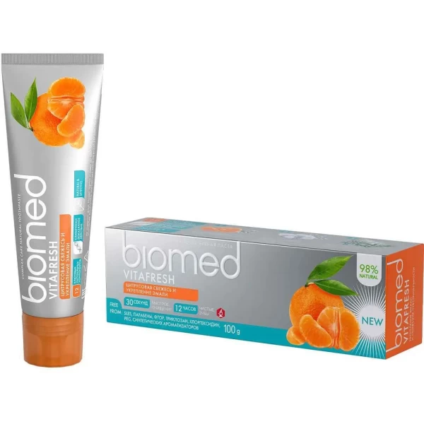 BioMed Pasta de dinti Vitafresh întărirea smalțului Citrice 100 ml - image 2