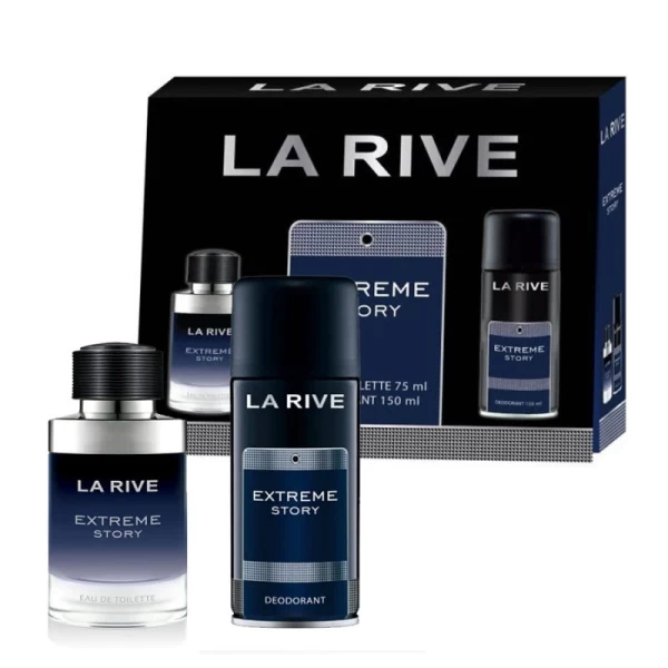 Set La Rive Men Extreme Story (apa de toaleta 75ml+deo 150cm3) - image 2