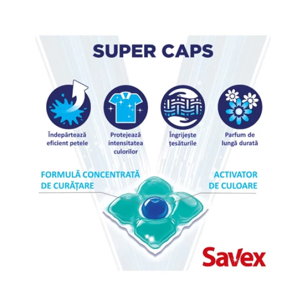 Savex Detergent capsule 12 buc 2in1 Color - image 4