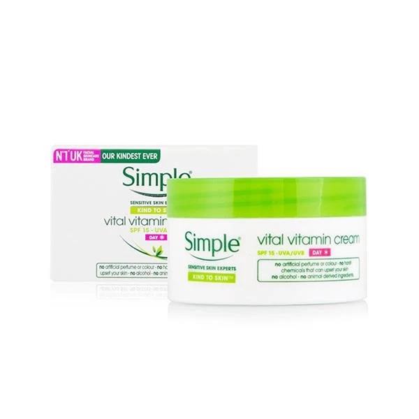 Simple дневной крем для лица витаминый Kind to skin 50мл - image 1