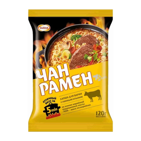 Taietei instant cu gust de vita condimentata Chan Ramen 120g - image 1
