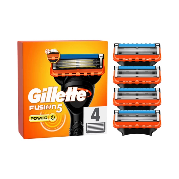 Запасные части для бритв Gillette Fusion Power, 4 шт. - image 1