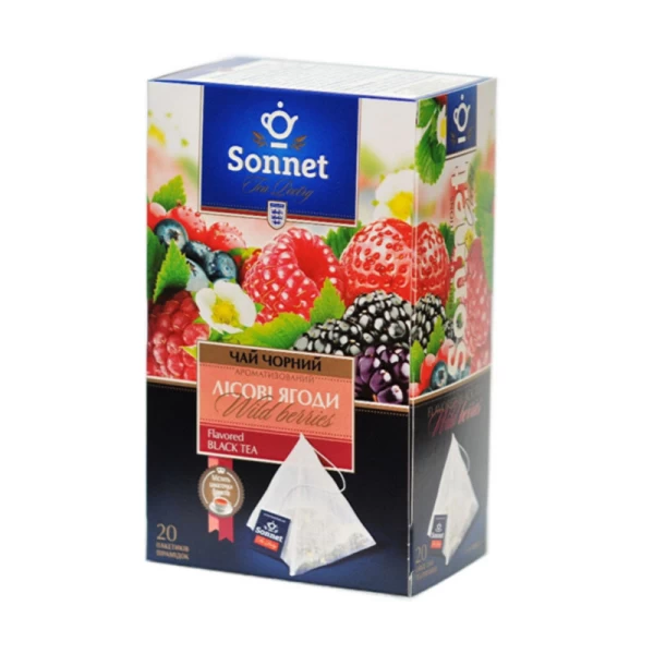 Sonnet Ceai negru si fructe wild berries 20 pac - image 1