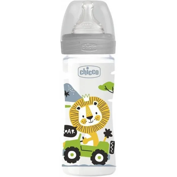 Chicco Biberon din plastic tetina din silicon 250 ml Unisex - image 2
