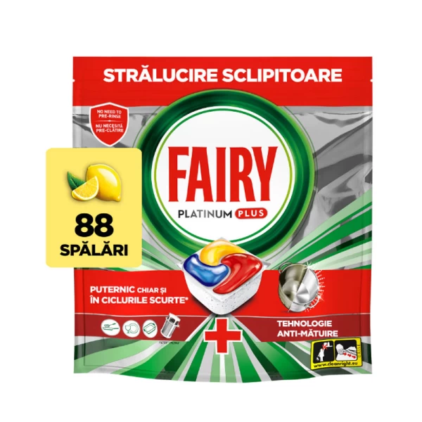 Средство для посудомоечной машины Fairy Platinum Plus, 88 циклов - image 2