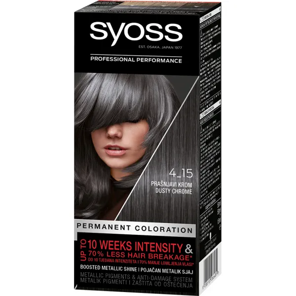 Syoss Vopsea de par 4-15 Crom afumat - image 1
