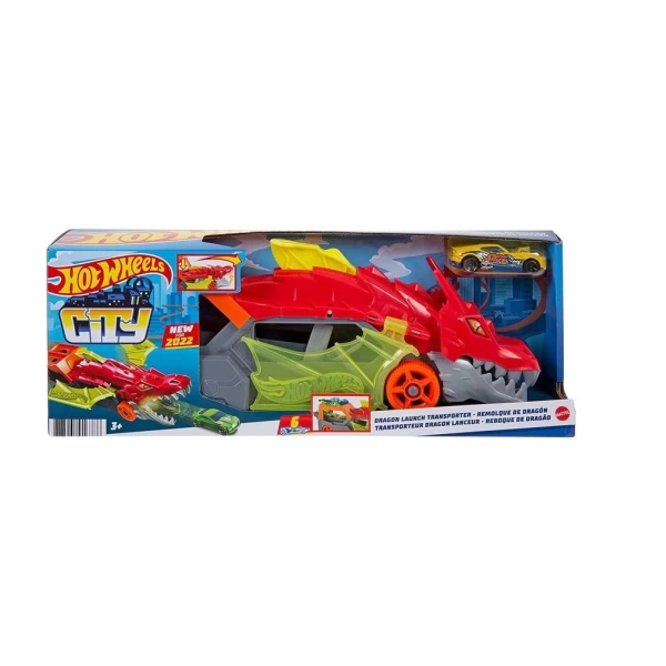 Hot Wheels Игровой набор «Разъярённый дракон» с хранилищем для машинок - image 1